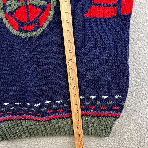 Vintage 90s Fabe Abstract Geometric  All Over Tribal Design sweater size M - Picture 5 of 9